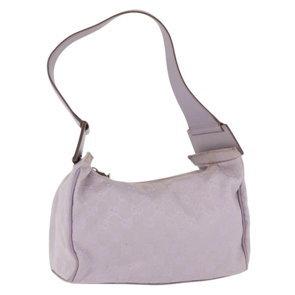 Gucci GG Canvas Shoulder Bag Purple